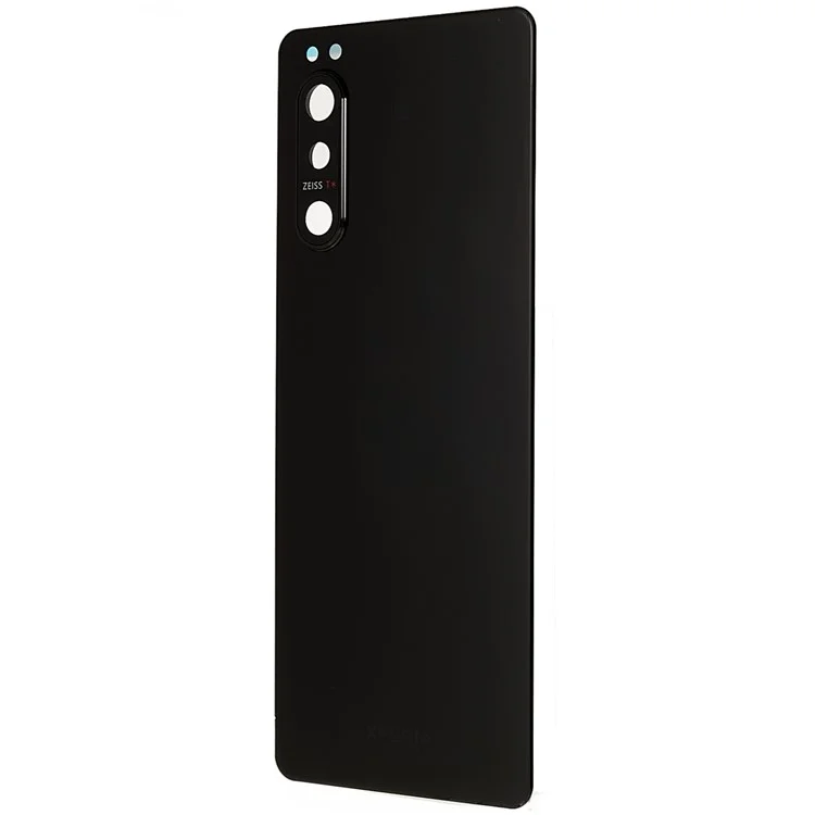 Para Sony Xperia 5 II Carcasa de Batería OEM Con Pegatina Adhesiva + Cubierta de Lente de Cámara - Negro