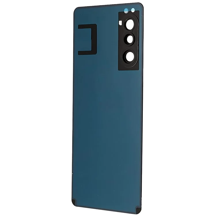 Para Sony Xperia 5 II Carcasa de Batería OEM Con Pegatina Adhesiva + Cubierta de Lente de Cámara - Negro