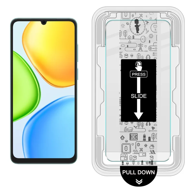 IMAK H Series For Honor Play 80 5G Tempered Glass Screen Protector Film with Dust-free Installation Tool - Transparent