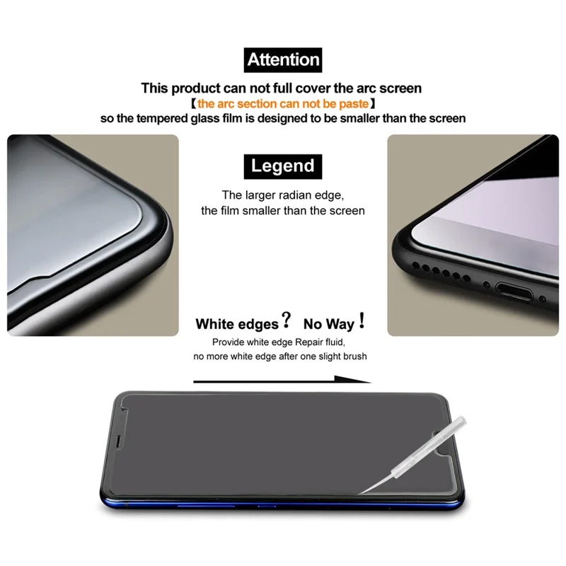 IMAK H Series For Honor Play 80 Pro 5G Tempered Glass Screen Protector Film with Dust-free Installation Tool - Transparent