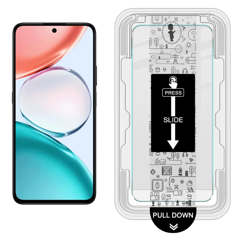 IMAK H Series For Honor Play 80 Pro 5G Tempered Glass Screen Protector Film with Dust-free Installation Tool - Transparent