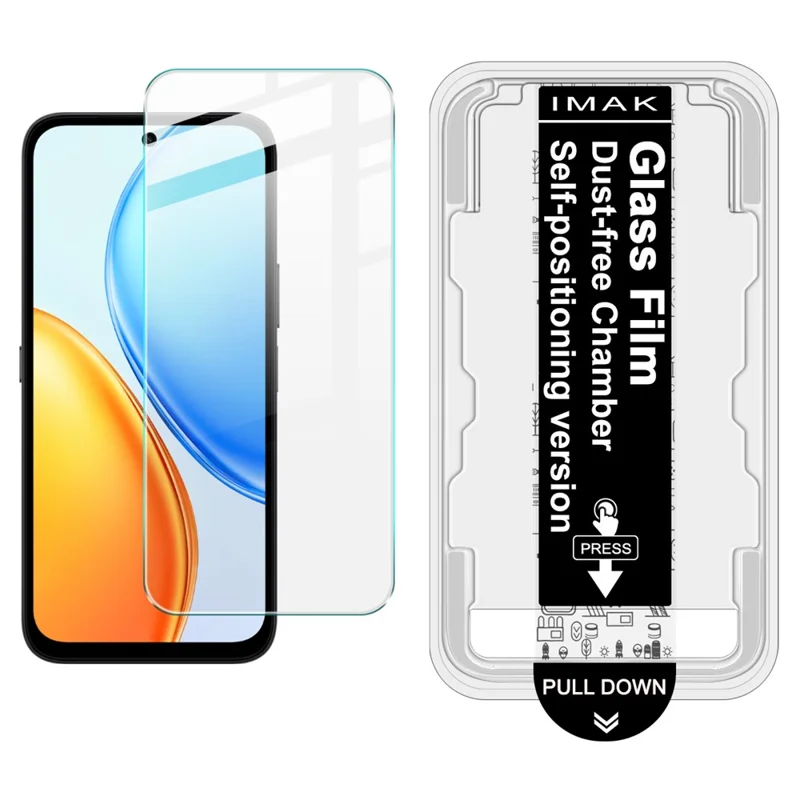 IMAK H Series For Honor Play 80 Plus 5G Tempered Glass Screen Protector Film with Dust-free Installation Tool - Transparent