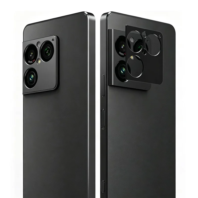 IMAK For Sony Xperia 1 VIII Metal Camera Lens Protector Lens Protective Cover - Black