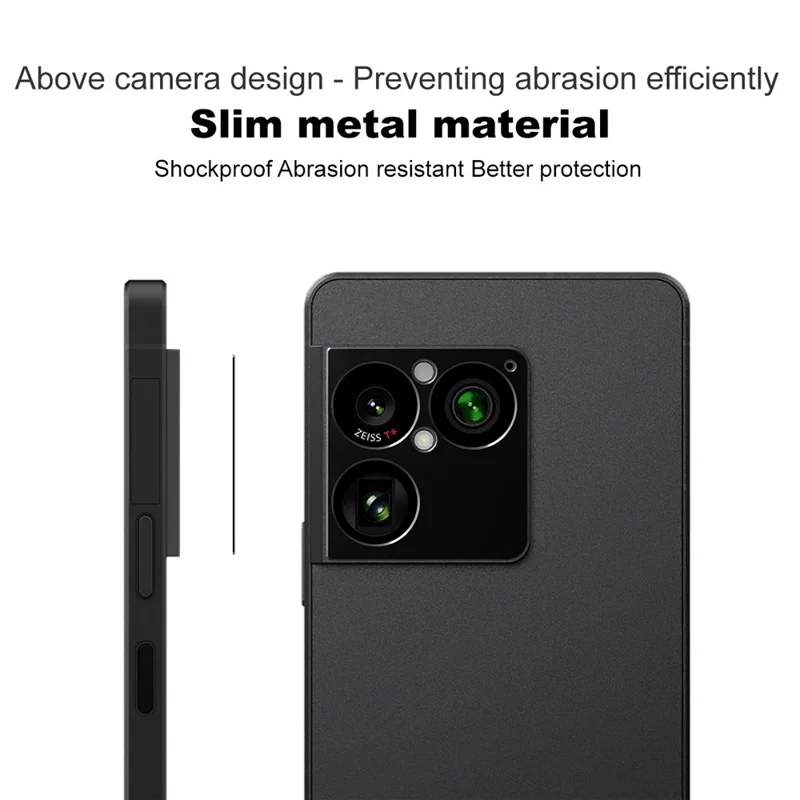 IMAK For Sony Xperia 1 VIII Metal Camera Lens Protector Lens Protective Cover - Black
