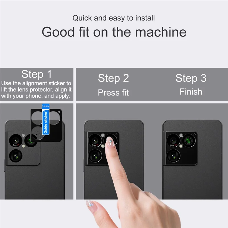 IMAK For Sony Xperia 1 VIII Metal Camera Lens Protector Lens Protective Cover - Black