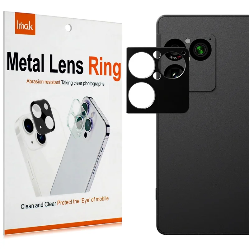 IMAK For Sony Xperia 1 VIII Metal Camera Lens Protector Lens Protective Cover - Black