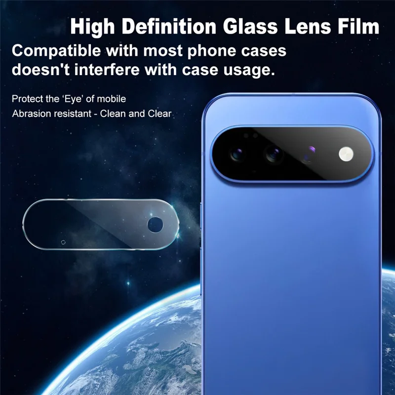 IMAK för Google Pixel 11 Pro XL Kameraobjektivskydd Tunt Härdat Glas Heltäckande Objektivfilm - Transparent