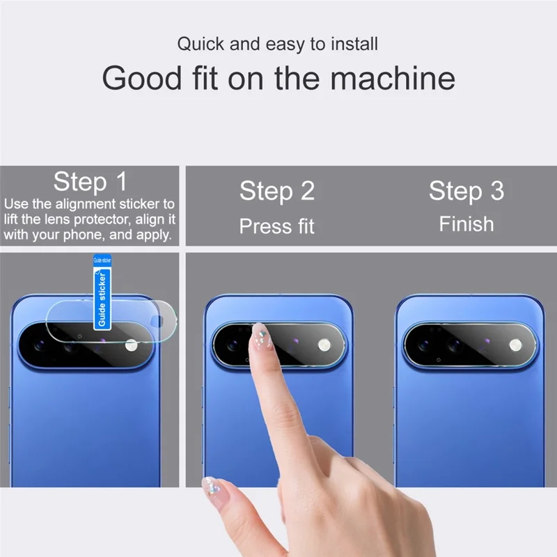 IMAK för Google Pixel 11 Pro XL Kameraobjektivskydd Tunt Härdat Glas Heltäckande Objektivfilm - Transparent