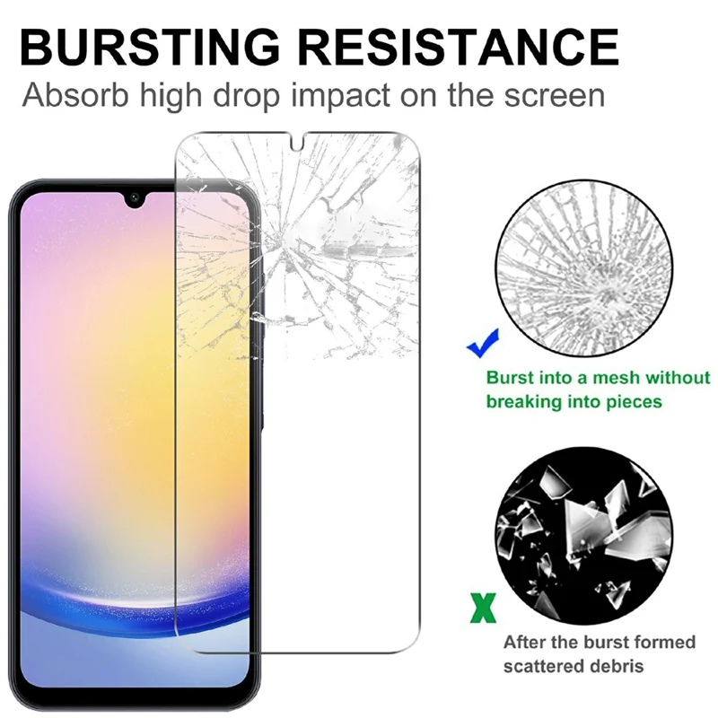 Защитная пленка для Samsung Galaxy S26 FE, закаленное стекло HD 2.5D (неполное покрытие) — прозрачное