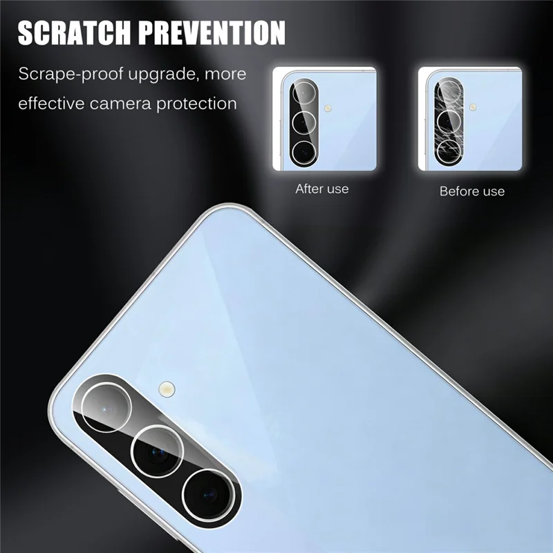 For Samsung Galaxy S26 FE Camera Lens Protector Black Tempered Glass Lens Film