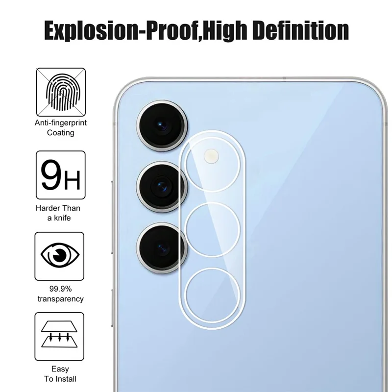 For Samsung Galaxy S26 FE Full Covering High Transparency Anti-explosion AGC Glass Rear Camera Lens Protector