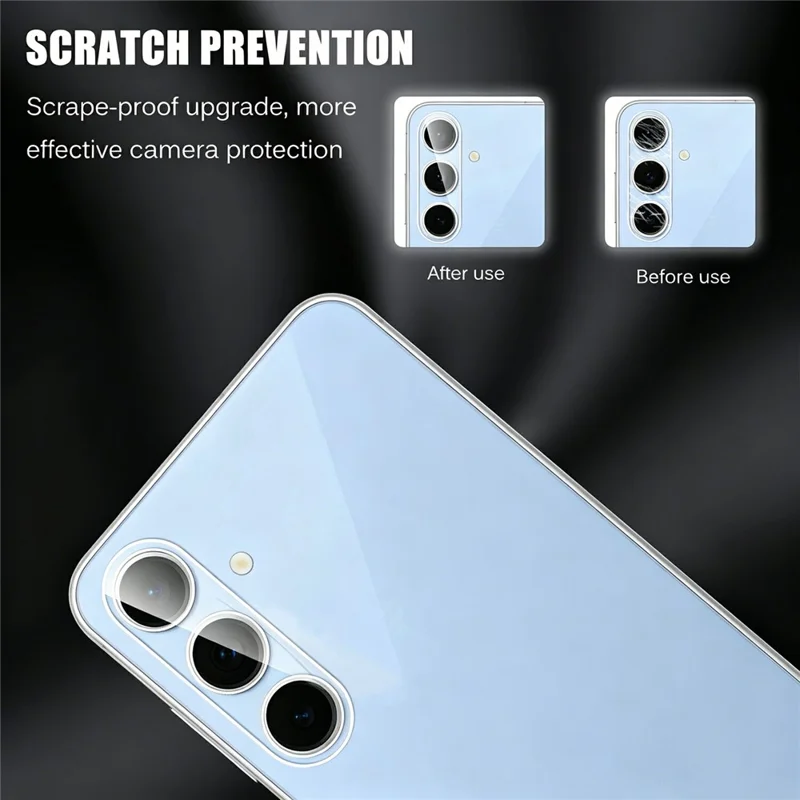 For Samsung Galaxy S26 FE Full Covering High Transparency Anti-explosion AGC Glass Rear Camera Lens Protector