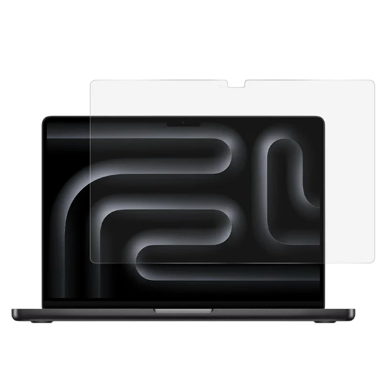 For MacBook Pro 16 inch (2019) Full Screen Protector 0.3mm Straight Edge Tempered Glass Laptop Screen Film - Transparent