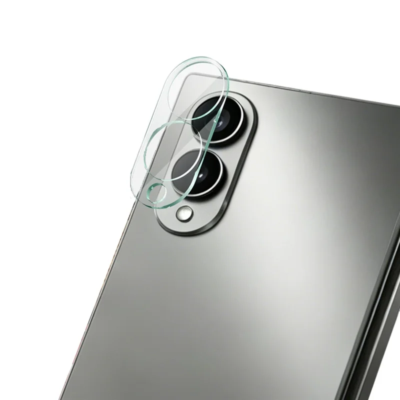 IMAK For Samsung Galaxy Z Fold 8 Wide Tempered Glass Full Cover Camera Lens Protector + Acrylic Lens Cap - Transparent