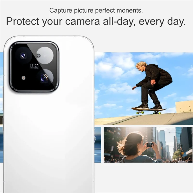IMAK For Xiaomi 17 Max Tempered Glass Full Cover Camera Lens Protector with Self Positioning Frame - Black