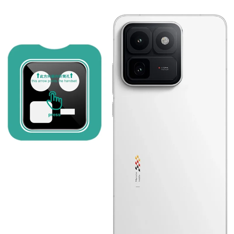 IMAK For vivo iQOO 15T 5G Tempered Glass Full Cover Camera Lens Protector with Self Positioning Frame - Black