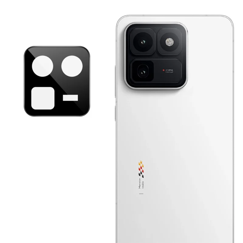 IMAK For vivo iQOO 15T 5G Tempered Glass Full Cover Camera Lens Protector with Self Positioning Frame - Black