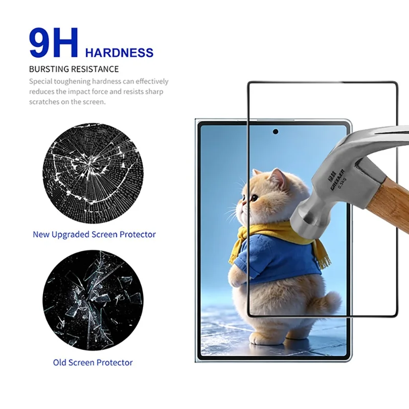 RURIHAI Für Samsung Galaxy Z Fold 8 Weitbild-Schutzfolie aus hochwertigem Aluminium-Silizium-Glas