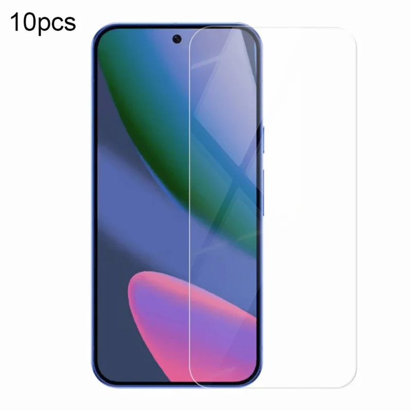 RURIHAI 10 pièces pour Google Pixel 11 Pro XL Protecteur d'écran 0,18 mm 2,5D Verre mi-aluminium Ultra clair