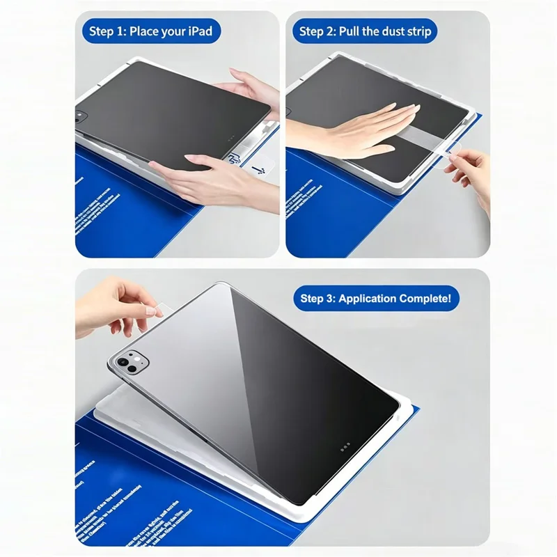 Protecteur d'écran pour iPad Pro 13 (2025) / (2024) anti-rayons bleus en verre trempé avec outil d'installation sans poussière