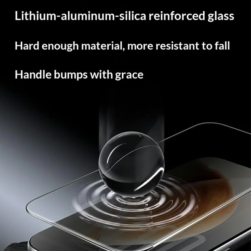 BENKS til iPhone 17 Pro skærmbeskytter modscratch Lithium aluminium-silicium Glas Øjenvenlig HD Film