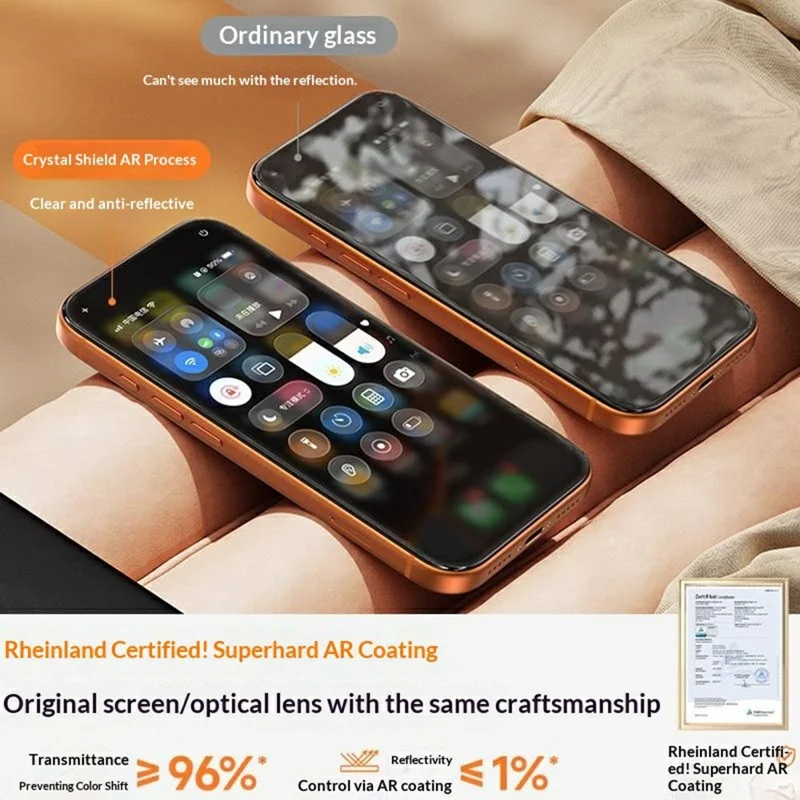 BENKS für iPhone 17 Pro Max Displayschutz Lithium Aluminium-Silizium-Glas AR Anti-Reflexionsfolie