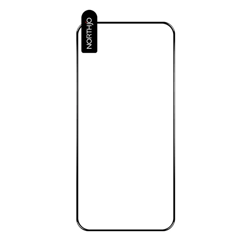NORTHJO 2Pcs A+ For Xiaomi 17T Screen Protector Full Coverage 0.3mm 2.5D High Aluminum-silicon Glass Silk Printing Film - Black