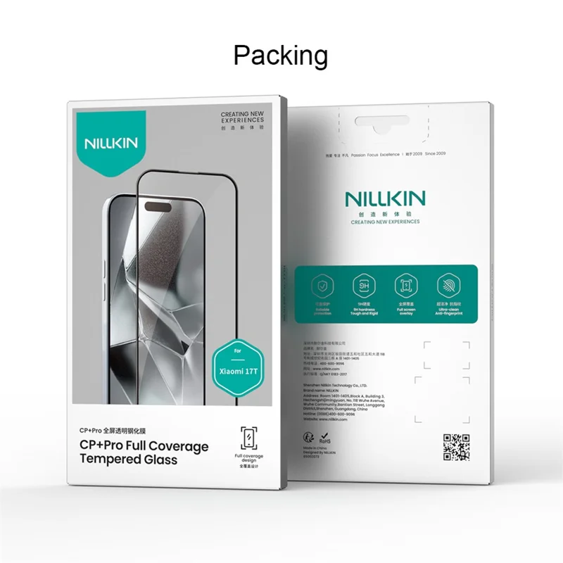 NILLKIN CP+PRO per Xiaomi 17T Pellicola Protettiva in Vetro AGC Ultra Trasparente - Trasparente