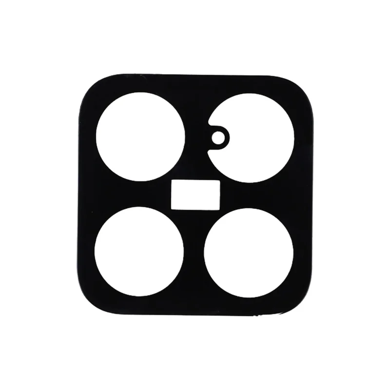 2Pcs For Xiaomi 17 Max Camera Lens Protector 2.5D Arc Edge Silk Printing Tempered Glass Full Coverage Rear Lens Film - Black