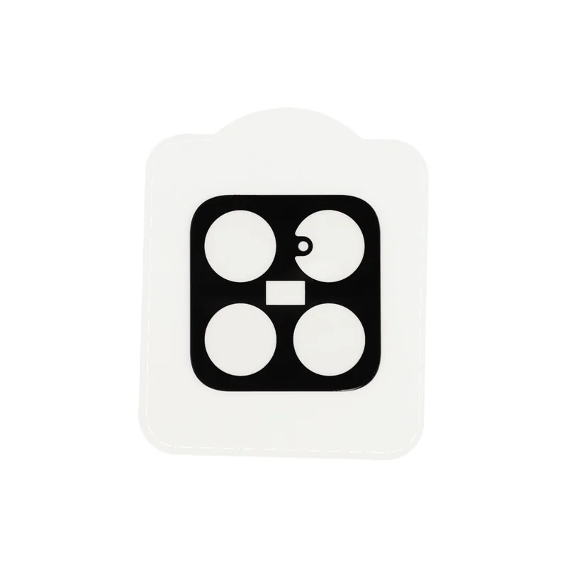 2Pcs For Xiaomi 17 Max Camera Lens Protector 2.5D Arc Edge Silk Printing Tempered Glass Full Coverage Rear Lens Film - Black