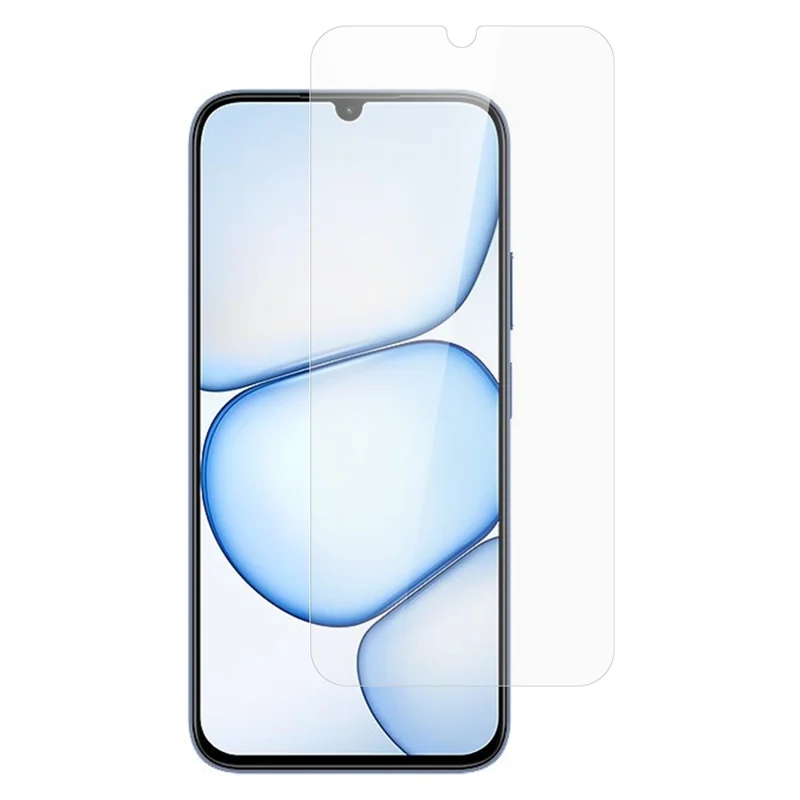 Für Realme C100x 4G Displayschutz 0,3 mm, gehärtetes Glas mit abgerundeten Kanten, keine vollständige Abdeckung – transparent