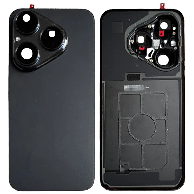 Voor Huawei Pura 80 OEM Accu Behuizing met Camera Lensdeksel - Zwart