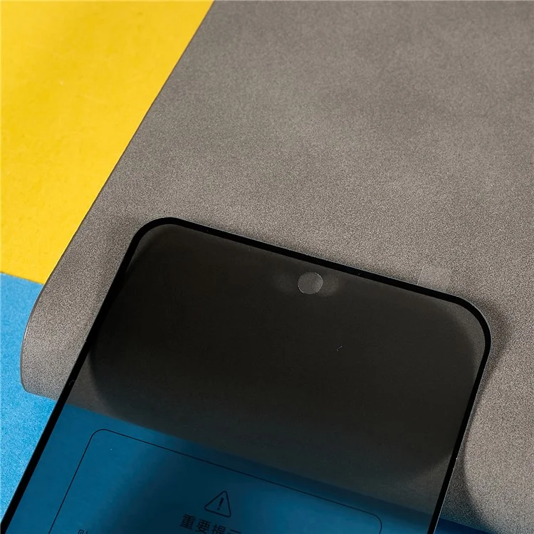 Anti-spy Screen Protector for Oppo Find N2 5G, Silk Printing Complete Covering Side Glue Tempered Glass Film