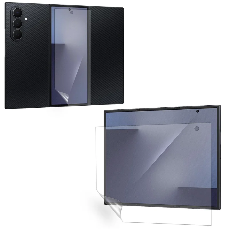 For Samsung Galaxy Z TriFold 5G Hydrogel Film Set Matte Anti-fingerprint Front + Inside TPU Screen Protector