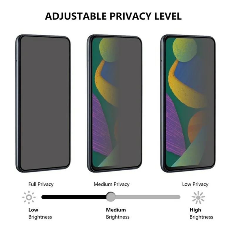 Für Huawei nova 16 Pro 5G Datenschutz-Bildschirmschutz 180-Grad-Sichtschutz Gehärtetes Glas Vollflächige Abdeckung - Schwarz