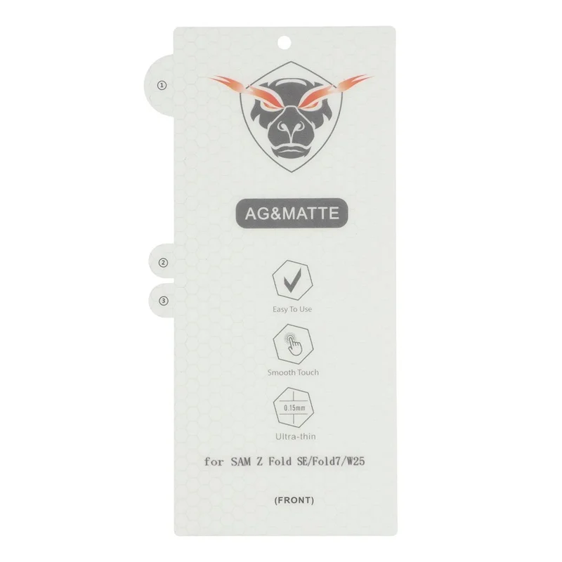 For Samsung Galaxy Z TriFold 5G / Z Fold7 5G Matte Screen Protector Anti-fingerprint TPU + PET Outer Film