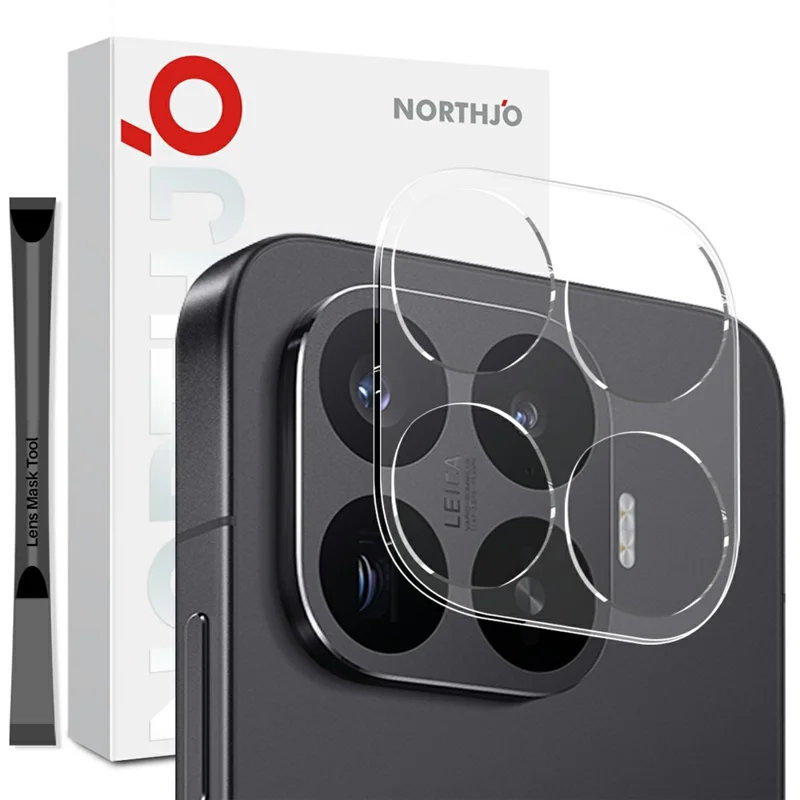 NORTHJO Kameraobjektivschutz für Xiaomi 17T Pro, gehärtetes Glas 9H, HD-Klarheit, 3D-Vollschutz – Transparent
