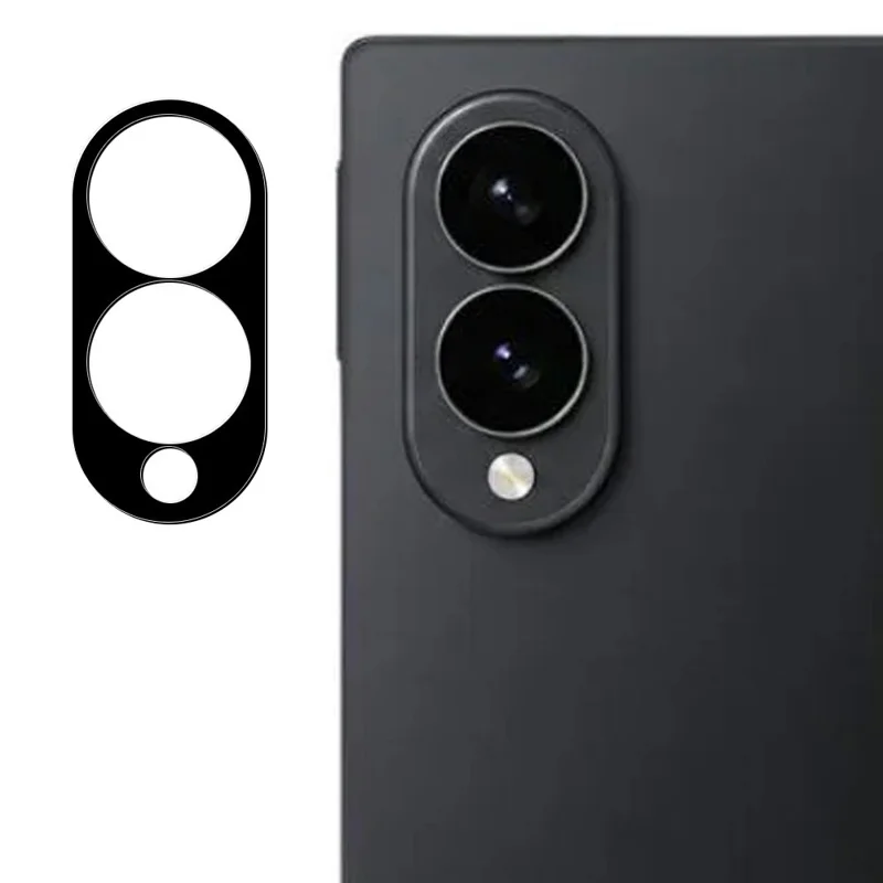 Protezione Obiettivo in Vetro Temperato per Samsung Galaxy Z Fold8, Pellicola per Obiettivo Fotocamera con Stampa Serigrafica