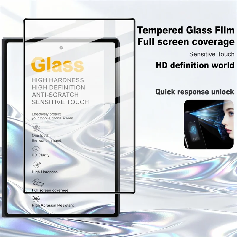 Proteggi schermo in vetro temperato IMAK Pro+ Series per Samsung Galaxy Z Fold8, protezione totale con tocco sensibile - Trasparente
