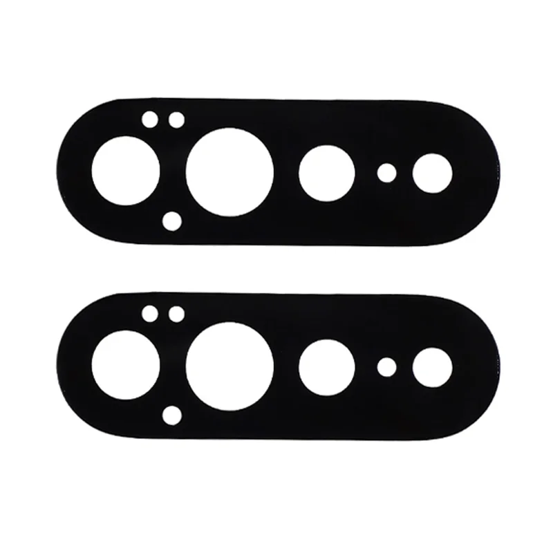 2Pcs For Google Pixel 11 Pro XL Camera Lens Protector 2.5D Arc Edge Silk Printing Tempered Glass Full Coverage Rear Lens Film - Black