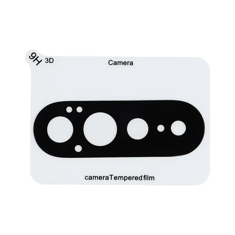 2Pcs For Google Pixel 11 Pro XL Camera Lens Protector 2.5D Arc Edge Silk Printing Tempered Glass Full Coverage Rear Lens Film - Black
