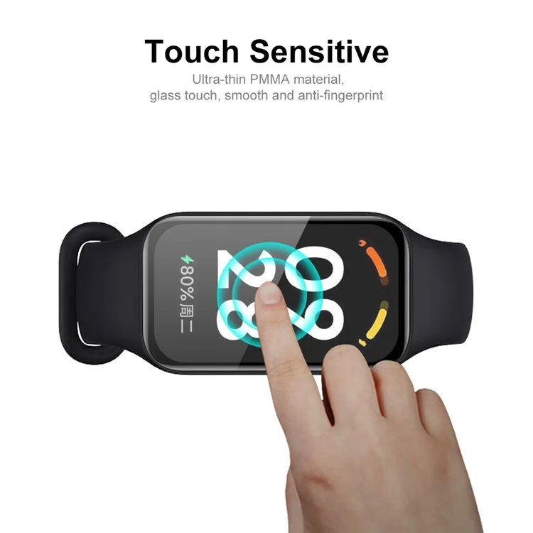ENKAY HAT PRINCE 2Pcs  /  Set for Redmi Band 2 Protective Film 3D Curved PMMA Smart Watch Screen Protector Soft PC Edge Anti-Scratch HD Clear Full Cover Film
