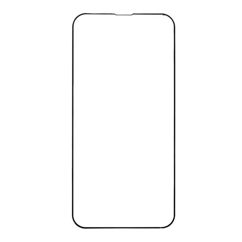 Skärmhöjdare till iPhone 18 Pro Max, silkskivad, med fullklistrad, fulltäckande, förhärdat glas – svart kant