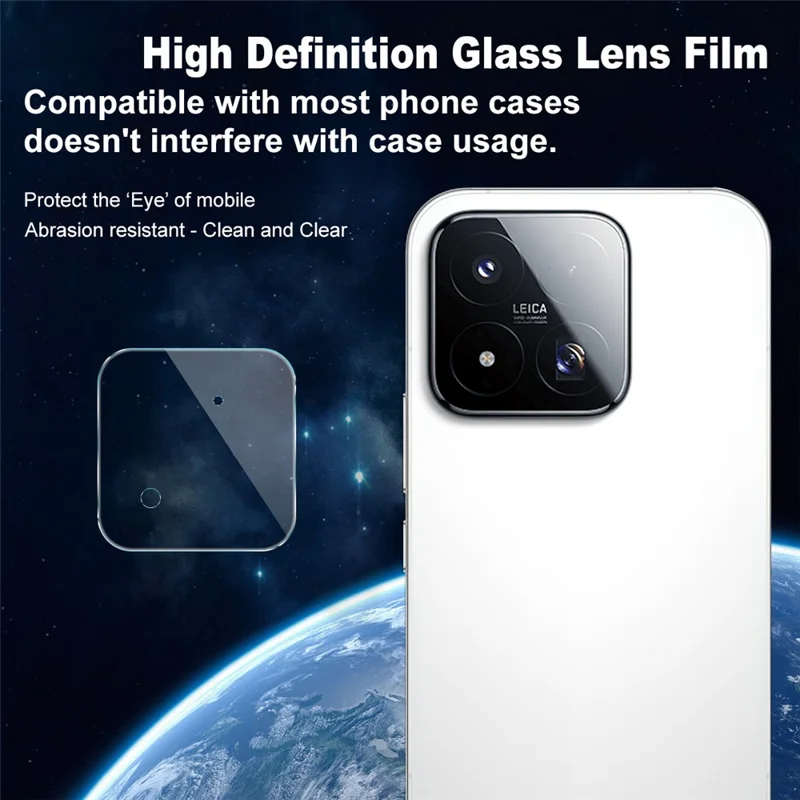 IMAK for Xiaomi 17 Max Camera Lens Protector Slim Tempered Glass Full Coverage Lens Film - Transparent