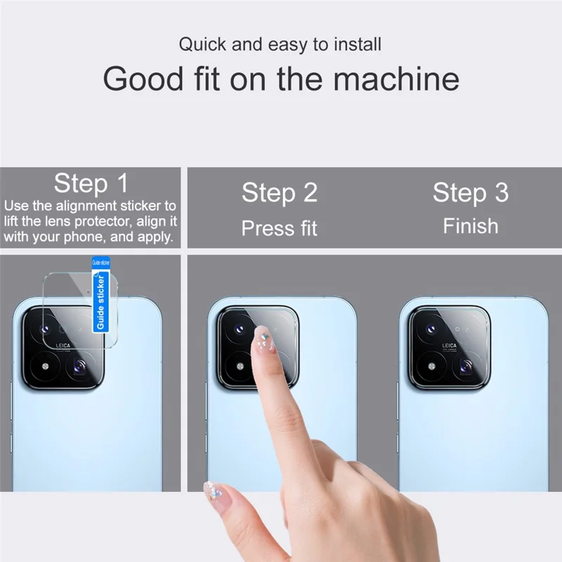 IMAK for Xiaomi 17 Max Camera Lens Protector Slim Tempered Glass Full Coverage Lens Film - Transparent
