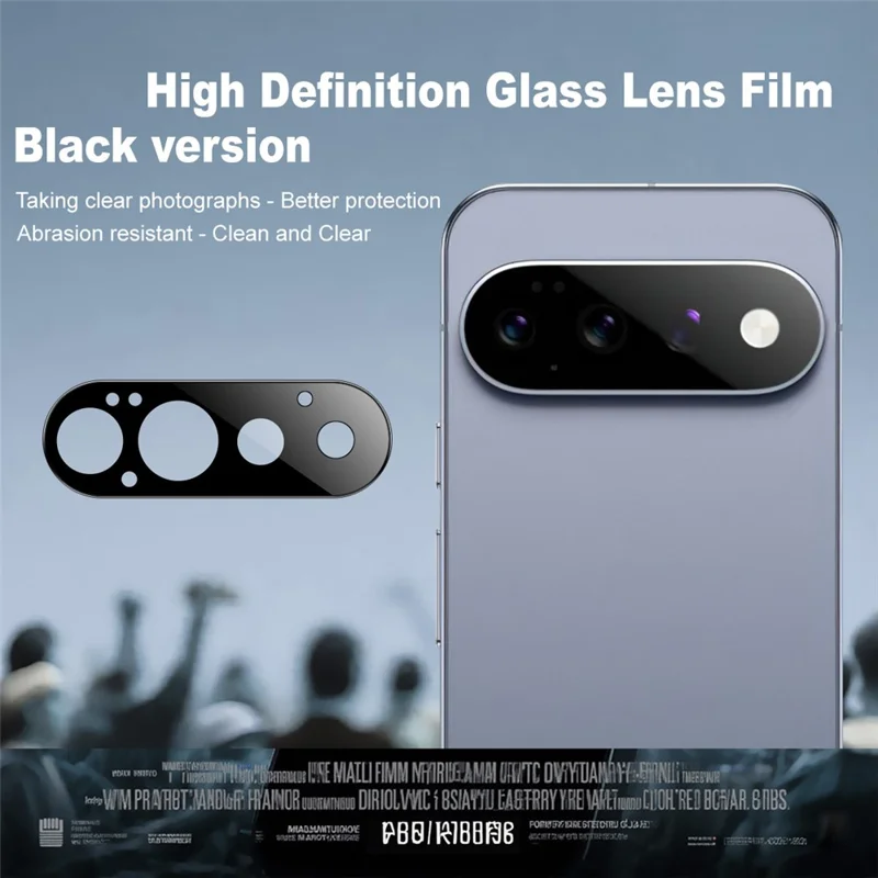 IMAK Protector de Lente de Cámara para Google Pixel 11 Pro, Película de Vidrio Templado HD Transparente con Cobertura Completa - Negro