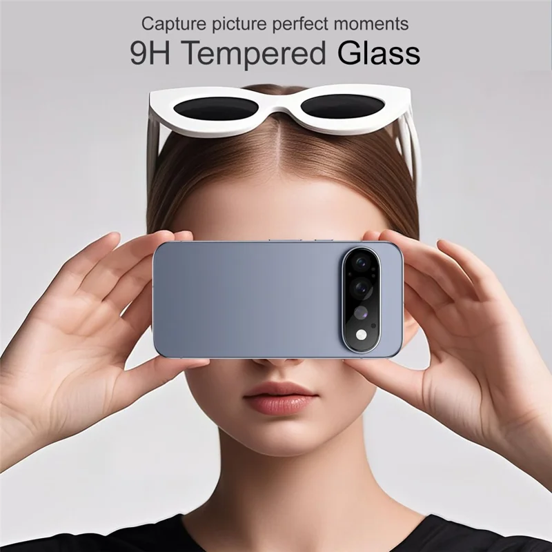 IMAK Protector de Lente de Cámara para Google Pixel 11 Pro, Película de Vidrio Templado HD Transparente con Cobertura Completa - Negro