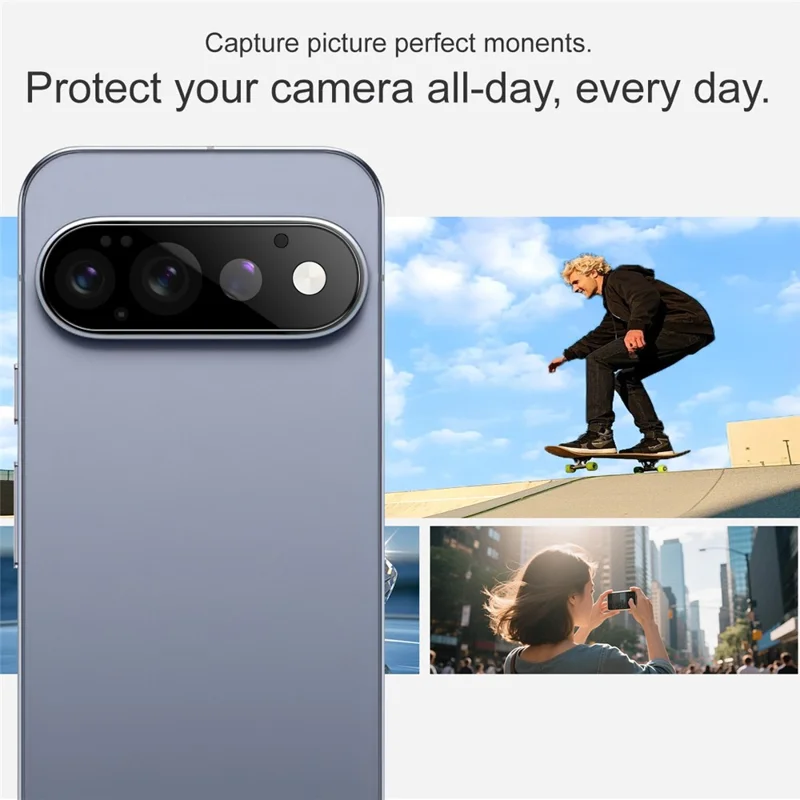 IMAK Protector de Lente de Cámara para Google Pixel 11 Pro, Película de Vidrio Templado HD Transparente con Cobertura Completa - Negro