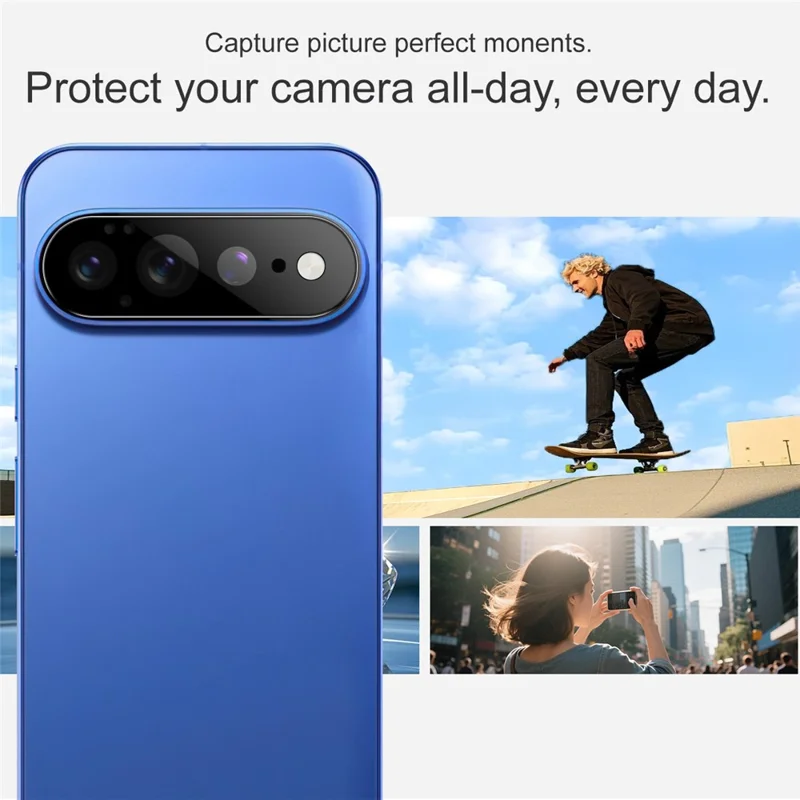 IMAK na Google Pixel 11 Pro XL Ochrona Obiektywu Aparatu Szklana Folia Ochronna HD Przezroczysta Pełne Zakrycie - Czarny