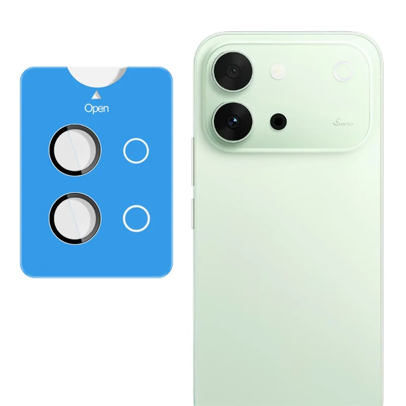 IMAK Protector de Lente de Cámara de Vidrio Templado para vivo S60 Vitality con Marco de Posicionamiento Automático (Cobertura Completa) - Transparente